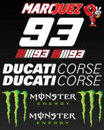 Marquez Ducati Monster Energy sponsoren stickerset, Verzenden
