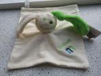 Knuffeldoek konijn merk Funnies wit met limegroen oor, Ophalen of Verzenden, Nieuw, Konijn