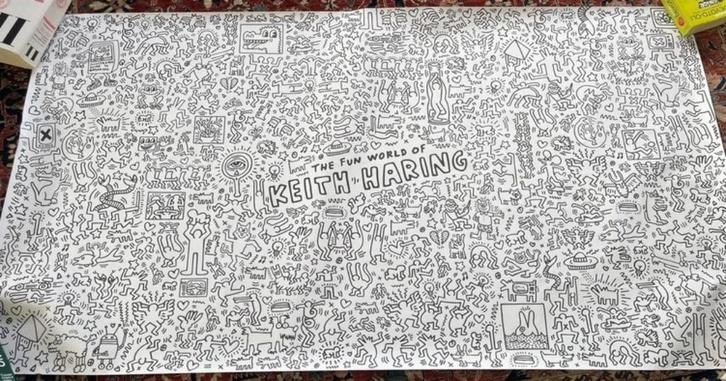 Mega Keith Haring kleurplaat (2 x 1 meter !!) XXL, Verzamelen, Overige Verzamelen, Nieuw, Ophalen of Verzenden