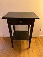 Nachtkastje / tafeltje zwart hout, Ophalen, Minder dan 45 cm, 55 tot 70 cm