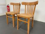 Café stoelen 2 stuks, Huis en Inrichting, Stoelen, Ophalen, Gebruikt, Twee, Bruin