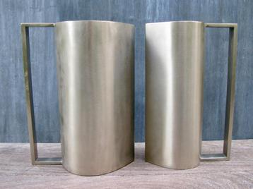 2X ARMANI- CASA KARAF "CORONA" RVS beschikbaar voor biedingen