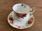 Queens vintage kop & schotel – elegant Engels porselein, Ophalen of Verzenden, Zo goed als nieuw, Porselein, Kop en/of schotel
