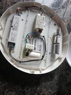 3x LED Plafondlamp Ovaal Rond Wit Transparant, Ophalen of Verzenden, Gebruikt, Kunststof, Modern