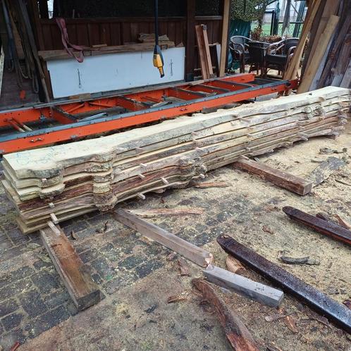 Mooie schaaldelen van een Acacia 3,8 mtr lang, Tuin en Terras, Palen, Balken en Planken, Nieuw, Planken, 250 cm of meer, Ophalen