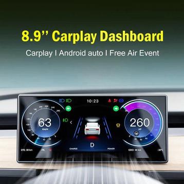 8.9" Inch Carplay Android scherm cockpit voor Tesla model 3 beschikbaar voor biedingen
