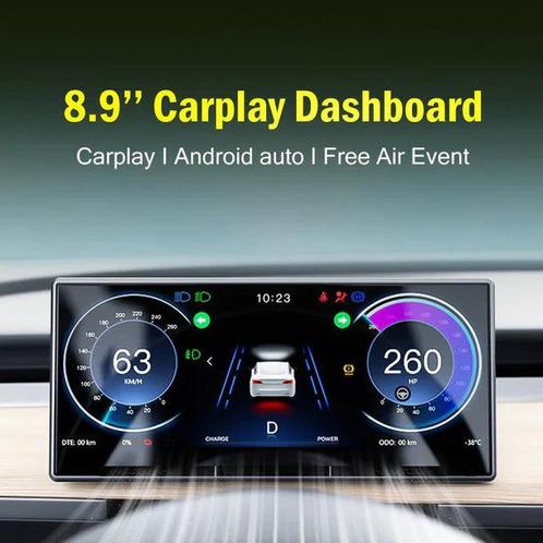 8.9" Inch Carplay Android scherm cockpit voor Tesla model 3, Auto-onderdelen, Elektronica en Kabels, Nieuw, Ophalen of Verzenden