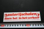sticker autorijscholen doen het in het verkeer, Ophalen, Zo goed als nieuw