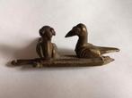Kessing goud gewicht met 2 vogels uit Ghana, Ophalen of Verzenden