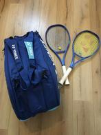 Yonex ezone 98 (2x) gripmaat 2 + tennistas, Sport en Fitness, Tennis, Ophalen of Verzenden, Zo goed als nieuw, Racket, Overige merken