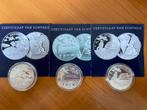 3 Herdenkingsuitgifte Vrede en Vrijheid - 2020 Verzilverd, Postzegels en Munten, Penningen en Medailles, Ophalen of Verzenden