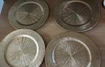 4 Goudkleurige onderborden, Ophalen, Overige materialen, Nieuw, Schaal of Schalen