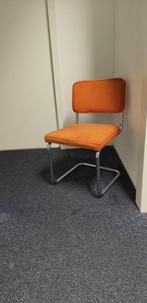 Designstoel in Zuiver Ridge Stijl (Cantilever) | Fel Oranje, Huis en Inrichting, Stoelen, Gebruikt, Overige kleuren, Verzenden