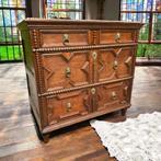 Antieke ladenkast periode 1680-1700, Ophalen, Zo goed als nieuw, 25 tot 50 cm, Minder dan 100 cm