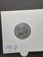 25 cent 1917 Koningin Wilhelmina, Zilver, 25 cent, Ophalen of Verzenden, Koningin Wilhelmina