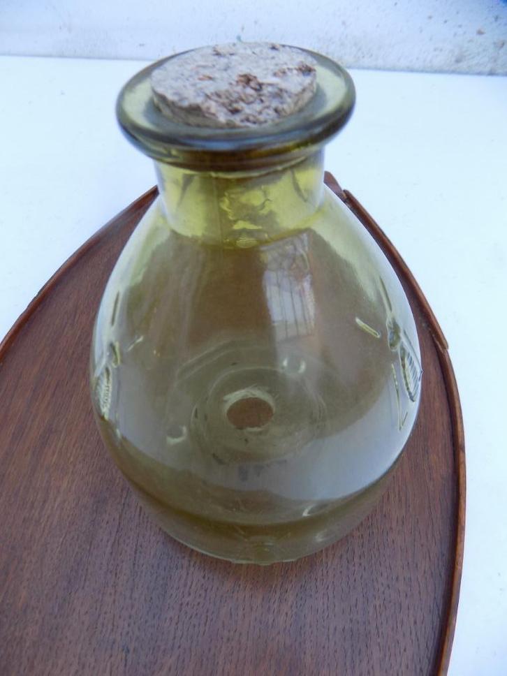 Wespenvanger glas vintage met gestileerde wespen antiek, Antiek en Kunst, Curiosa en Brocante, Ophalen of Verzenden