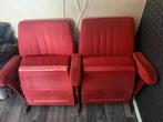 Oude Rode Bioscoopstoelen - Set van 2, Ophalen, Gebruikt, Twee, Vintage
