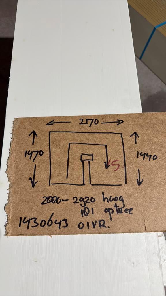 Halfslag trap 2880-2920 hoog, Doe-het-zelf en Verbouw, Ladders en Trappen, 2 tot 4 meter, Ophalen