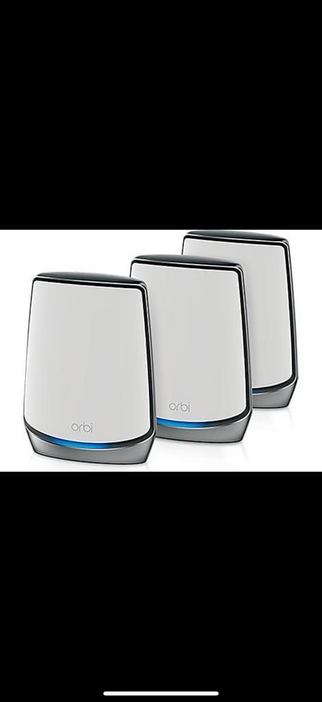 NETGEAR Orbi RBK853 WiFi 6 3-pack (nieuw, zonder doos), Computers en Software, Routers en Modems, Zo goed als nieuw, Ophalen
