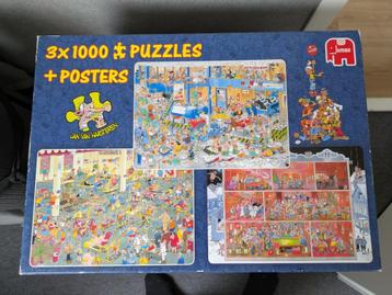 Jan van Haasteren puzzels 3x1000 stukjes [81120] beschikbaar voor biedingen