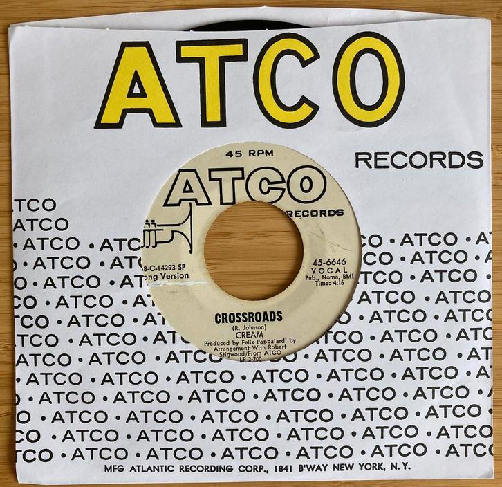 Cream Eric Clapton 45 Crossroads US 1968, Cd's en Dvd's, Vinyl Singles, Gebruikt, Single, Pop, 7 inch, Ophalen of Verzenden