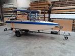 motorboot 410x170 cm met trailer, 9,8 pk buitenboordmoter., Ophalen, Gebruikt, SUP-boards
