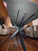 Houten tafel met kruispoot, Ophalen, Gebruikt, Rechthoekig, 50 tot 100 cm