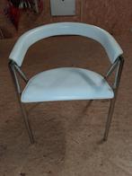 4 witte arrben/ italy registered model leren stoelen, Leer, Wit, Zo goed als nieuw, Ophalen