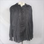 Mooie zwarte dames blouse.Stiksel.Mt XL.Merk Shiris, ., Zwart, Maat 46/48 (XL) of groter, Ophalen of Verzenden
