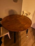 Eettafel rond/ovaal, Huis en Inrichting, Tafels | Eettafels, Ophalen, Rond, Zo goed als nieuw, Overige houtsoorten