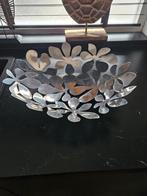 Zilveren fruitschaal met bloemmotief, Ophalen of Verzenden, Gebruikt