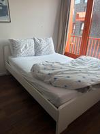 ASKVOLL Bedframe IKEA, Huis en Inrichting, Ophalen, Wit, Tweepersoons, 140 cm