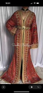 Caftan saree mermaid oranje, Overige typen, Oranje, Ophalen of Verzenden, Zo goed als nieuw