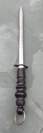 Aanzetstaal (rattenstaart) met kunststof greep merkloos, Ophalen of Verzenden, Zo goed als nieuw, Rvs of Chroom, Los bestek