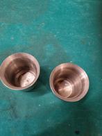 tinnen kopjes vintage 2 stuks, Ophalen of Verzenden