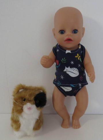 poppenkleertjes little babypop born 30cm  (ondergoed setje ) beschikbaar voor biedingen