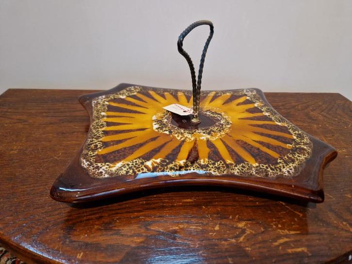 West Duitsland Presenteerschaal Kaas/Gebak, Antiek en Kunst, Antiek | Keramiek en Aardewerk, Ophalen of Verzenden