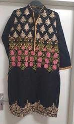 Maat L zwart geborduurde indiase Afghaanse Marokkaanse jurk, Kleding | Dames, Ophalen of Verzenden, Zo goed als nieuw, Maat 42/44 (L)