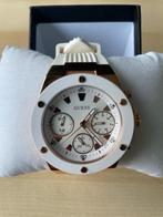 GUESS Dames White Gold Tone Multi-function Watch, Sieraden, Tassen en Uiterlijk, Staal, Guess, Polshorloge, Overige materialen