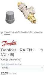 Danfoss thermostaatkraan radiatorkraan 1/2" 15, Ophalen of Verzenden, Zo goed als nieuw, Minder dan 60 cm, Minder dan 30 cm