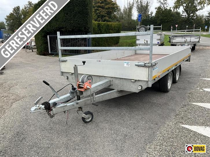Eduard P4 Plateauwagen nette staat oprijplaten 3500 kg, Auto diversen, Aanhangers en Bagagewagens, Gebruikt