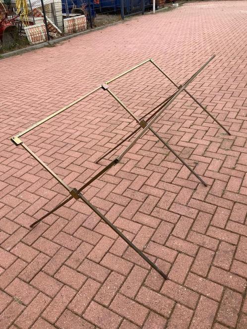 Markttafels, Huis en Inrichting, Tafels | Sidetables, Gebruikt, 75 cm of meer, 150 tot 200 cm, Rechthoekig, Metaal, Ophalen