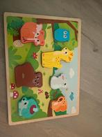 Houten Puzzel met Dieren, Ophalen, 10 tot 50 stukjes, Zo goed als nieuw, Van hout