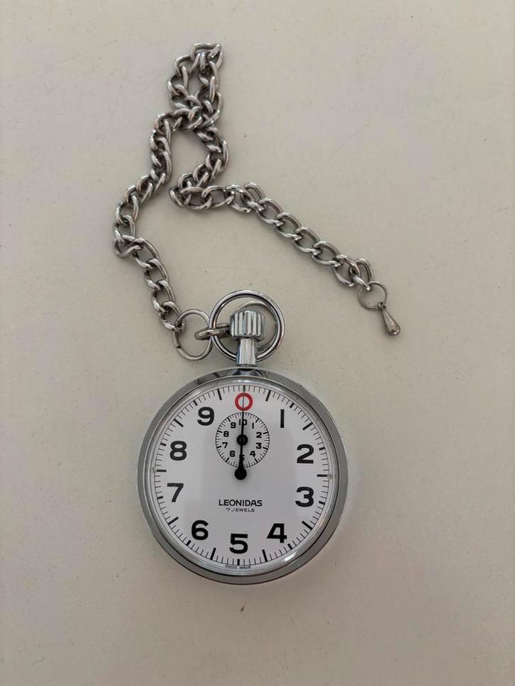 Leonidas Stopwatch - Vintage Chronograaf, Sieraden, Tassen en Uiterlijk, Horloges | Antiek, Overige merken, Staal, 1960 of later
