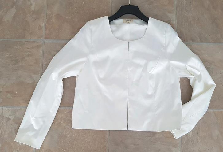 Witte Emma Blazer - Maat 44 - Eenmaal Gedragen, Kleding | Dames, Jasjes, Kostuums en Pakken, Zo goed als nieuw, Jasje, Maat 42/44 (L)