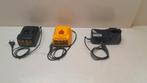 3 x accu lader akkulader batterij oplader dewalt hitachi, Ophalen of Verzenden, Gebruikt, Benzinemotor