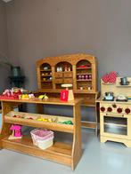 Erzi Houten Speelgoedwinkel + keukentje + veel accessoires, Ophalen, Gebruikt, Hout, Speelkeuken