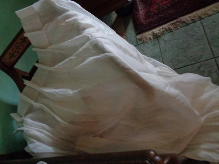 4x room witte vitrage 190 cm breed 175 cm lang, Huis en Inrichting, Stoffering | Gordijnen en Lamellen, Gebruikt, 150 tot 200 cm