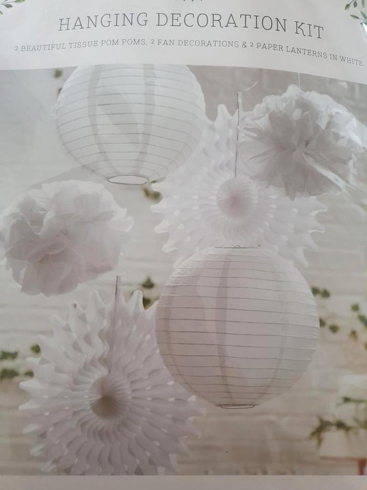 Bruiloft trouwerij versieringen wit, Hobby en Vrije tijd, Feestartikelen, Nieuw, Versiering, Geboorte of Huwelijk, Ophalen of Verzenden