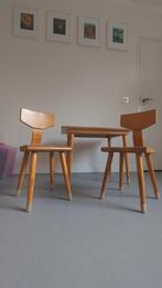 Schilte kindertafel met 2 stoeltjes vintage retro, Ophalen, Gebruikt, Tafel(s) en Stoel(en)
